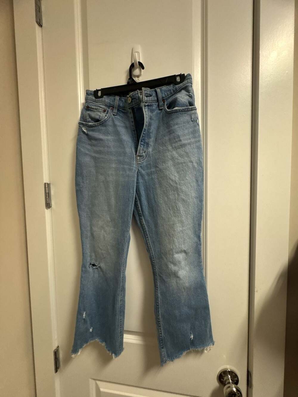 Abercrombie & Fitch The Kick Flare Ultra High Rise Curve Love Jeans Sz 27 / 4s